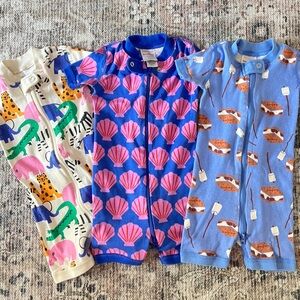 hanna andersson baby shortie sleepers